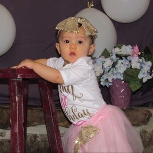 Pink tutu with bow SHIRT NOT INCLUDED